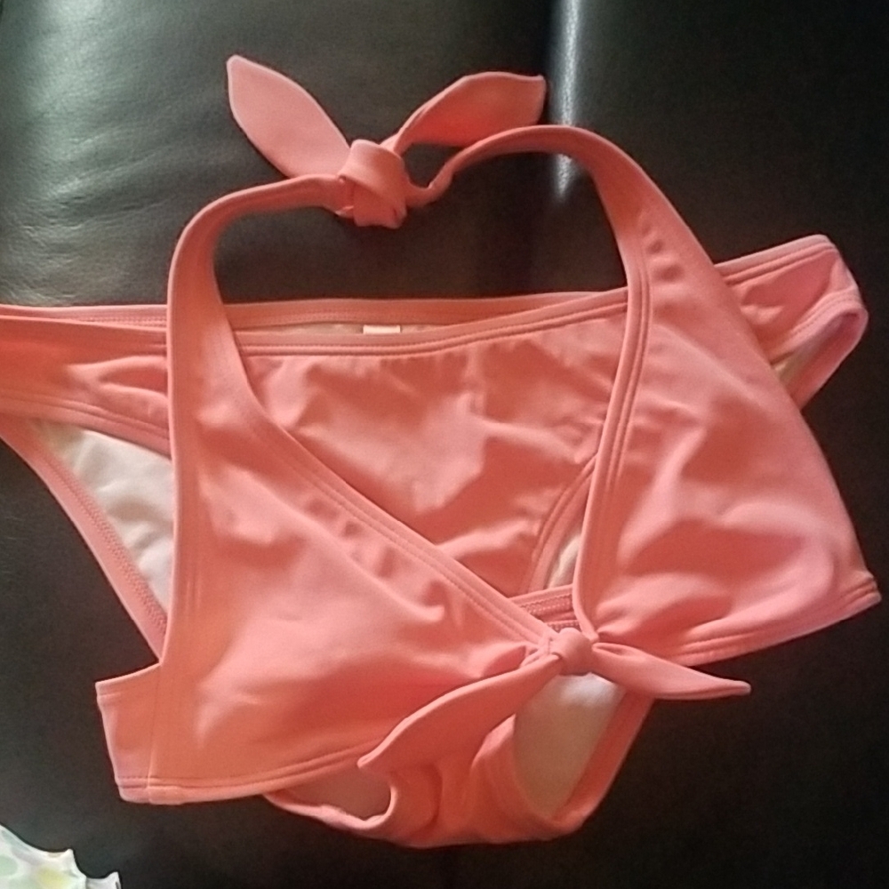 Victoria's Secret Coral Tie-Front Bikini Set